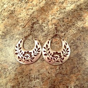 Brighton floral cut out earrings